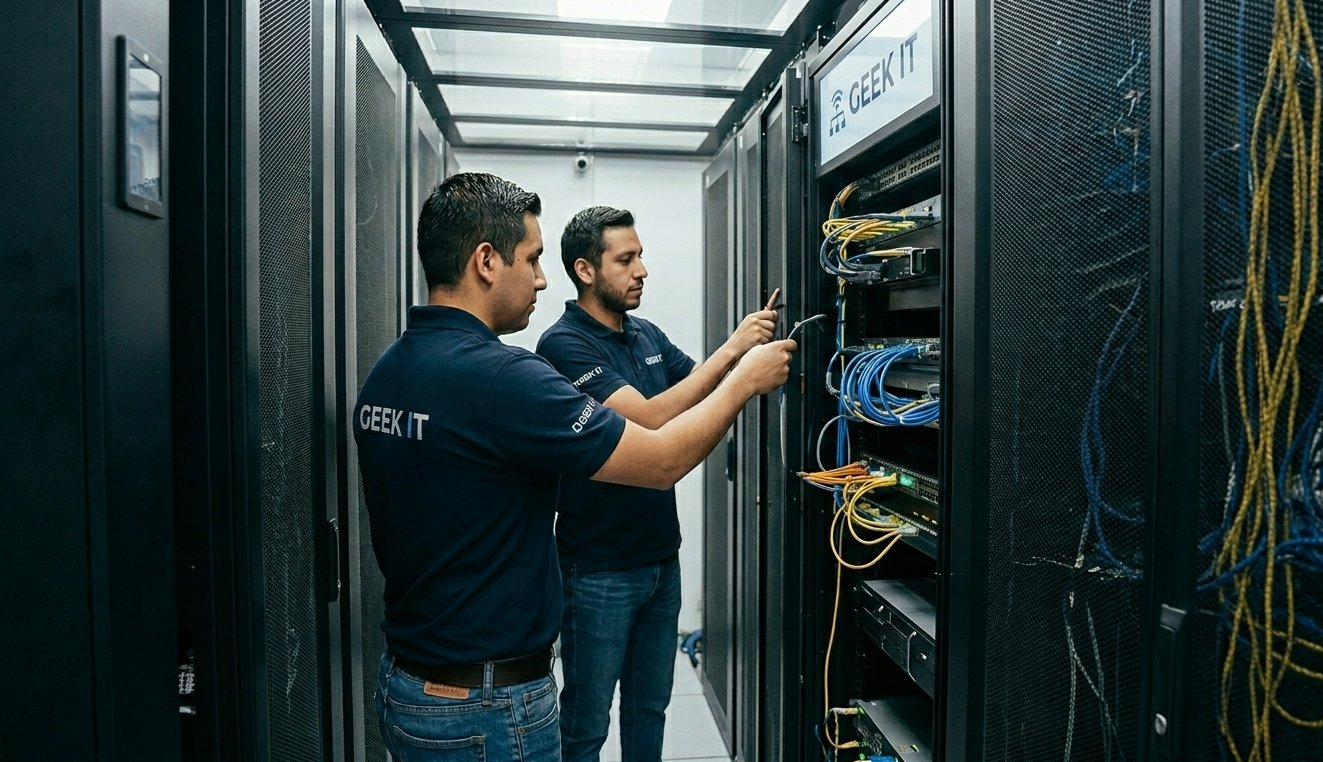 Equipo Geek IT trabajando